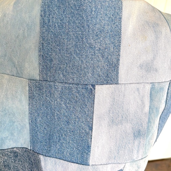 Vintage Denim Patchwork, Lined, Boho Vest Made With Jeans from the 70’s and 80’s - Picture 9 of 13